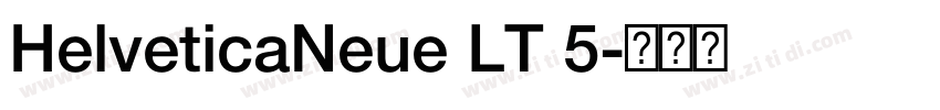 HelveticaNeue LT 5字体转换